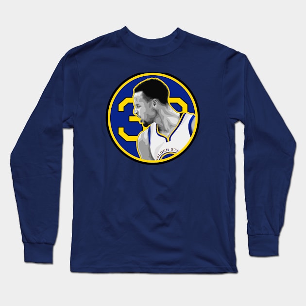 Steph Curry Long Sleeve T-Shirt by chunked